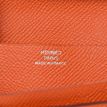 Hermes Epsom Bearn Gusset Wallet Feu 6 of 10