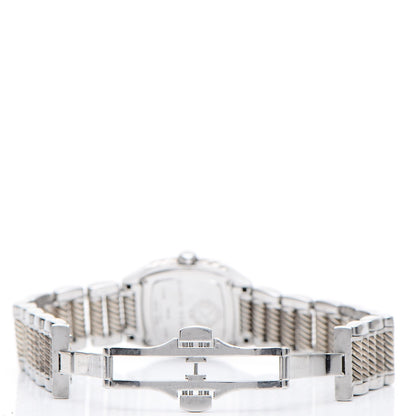 David Yurman Stainless Steel Sterling Silver Diamond Mother of Pearl 25mm Thoroughbred Quartz Watch 6 of 8