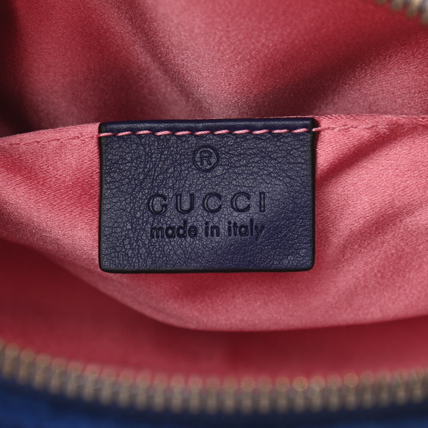 Velvet Matelasse GG Marmont Belt Bag 85 34 Cobalt Blue