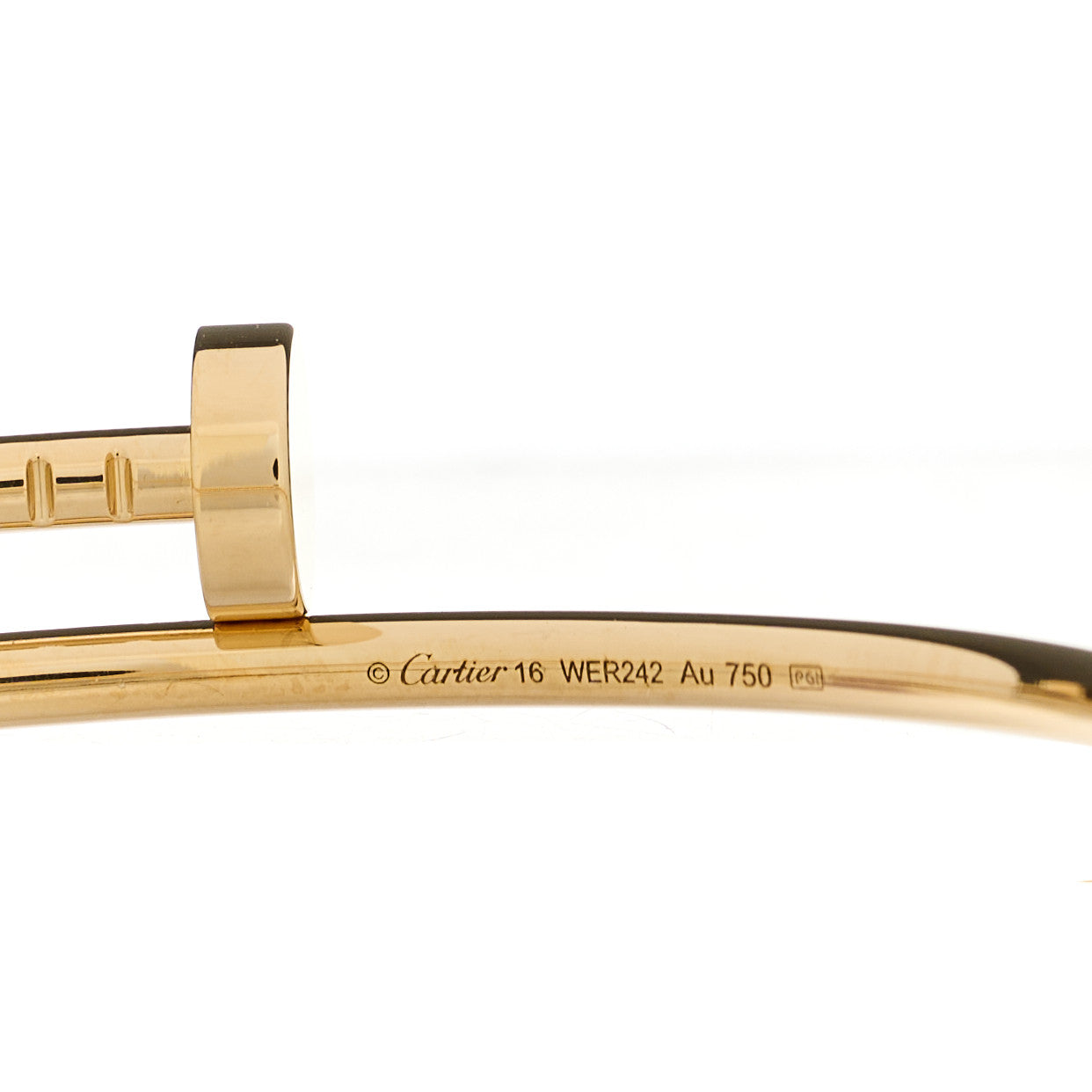 18K Yellow Gold Small Juste Un Clou Bracelet 16