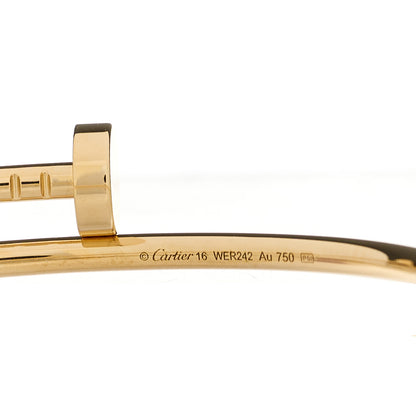 Cartier 18K Yellow Gold Small Juste Un Clou Bracelet 16 3 of 3
