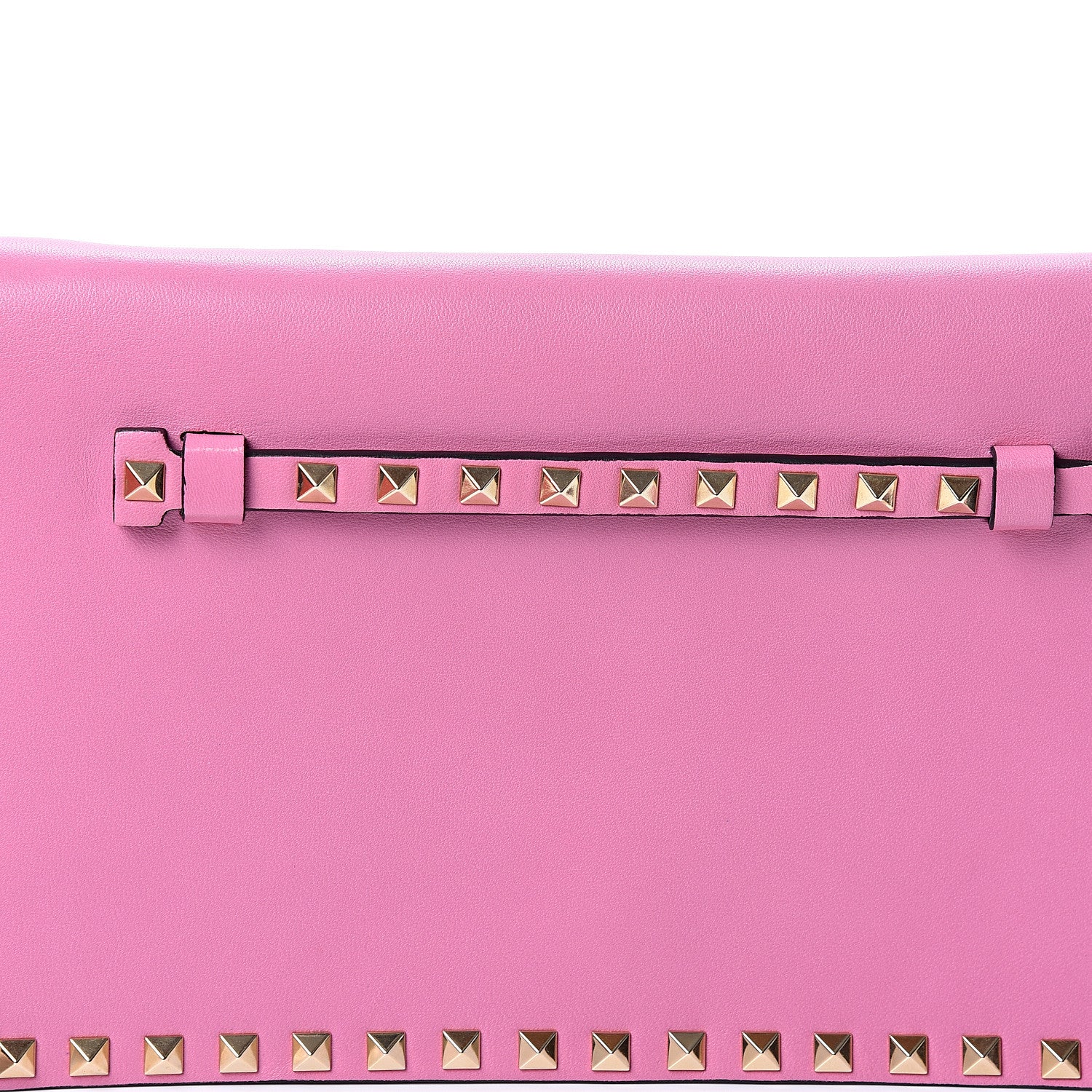 Valentino Garavani Nappa Rockstud Wristlet Clutch Ninphea 6 of 9