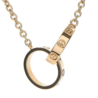 Cartier 18K Yellow Gold Interlocking LOVE Necklace 4 of 9