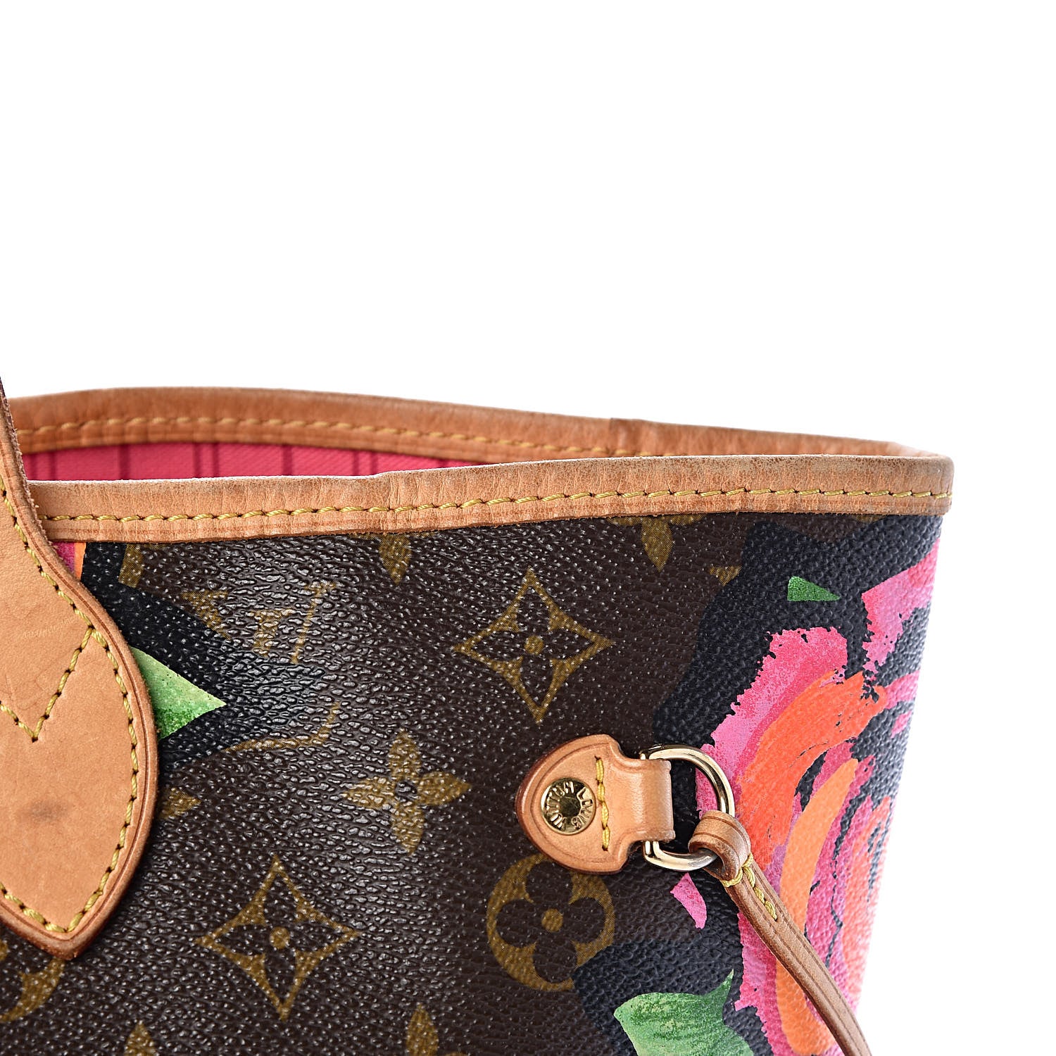 Louis Vuitton Monogram Roses Neverfull MM 13 of 17