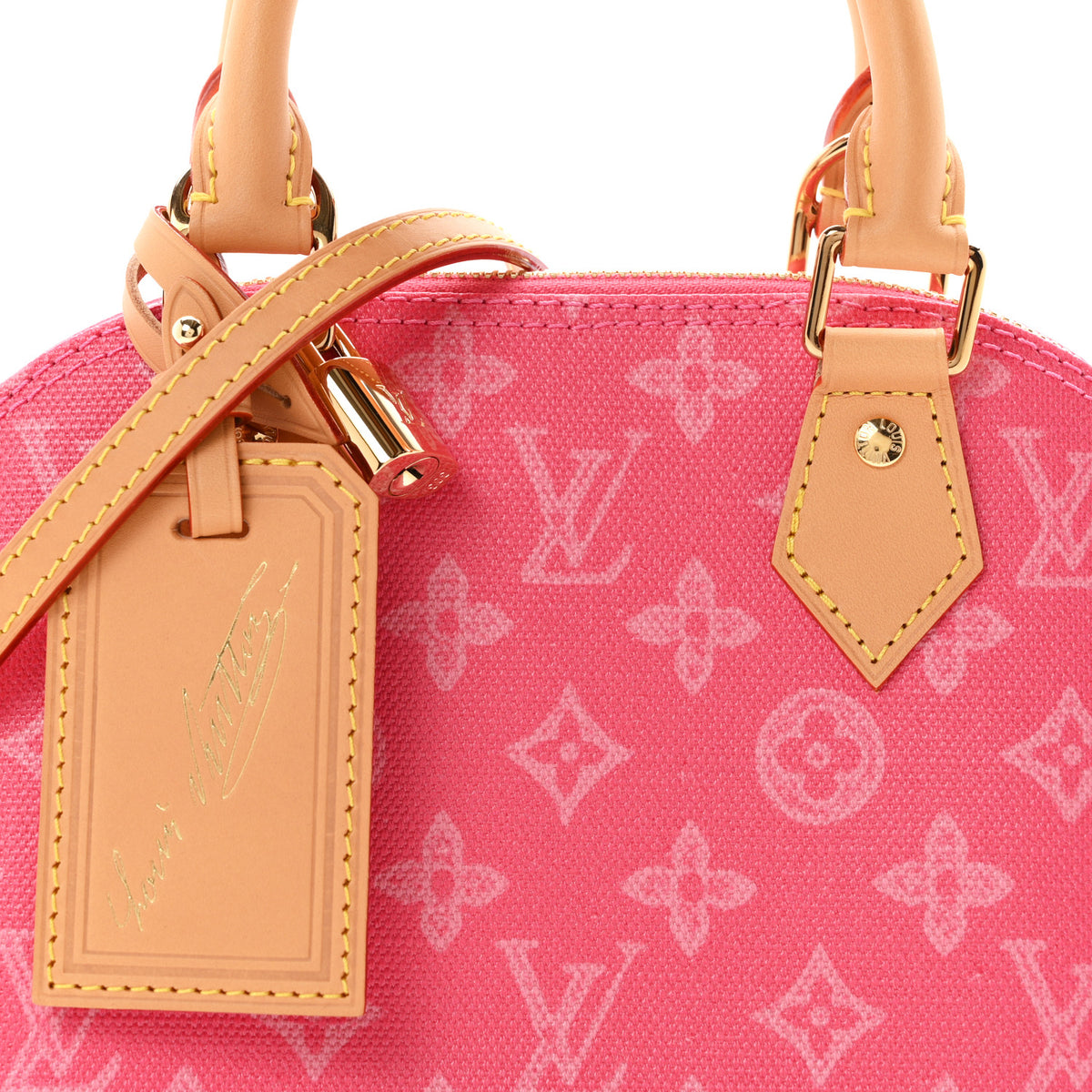 Louis Vuitton Monogram Origine Alma BB Rose Ruban 7 of 10