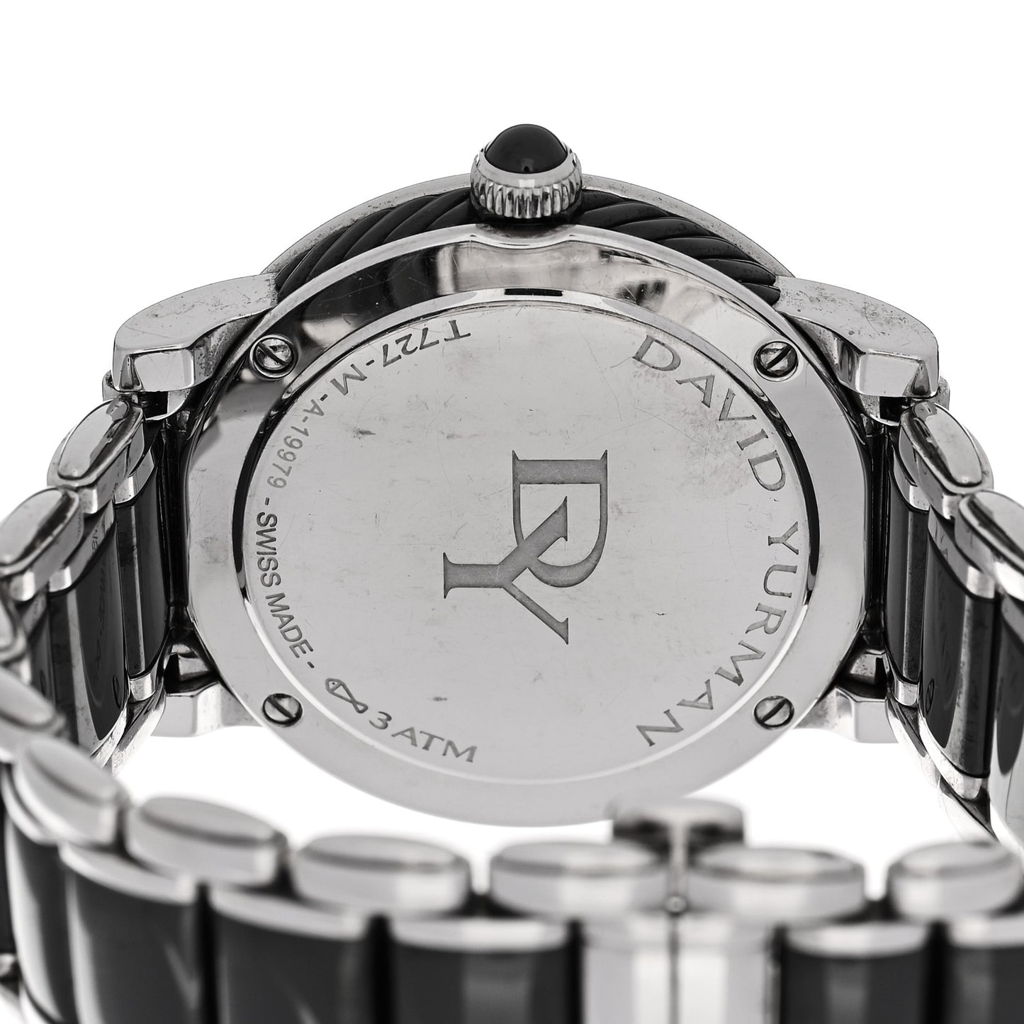 Stainless Steel Ceramic Diamond Bezel 38mm Classic Quartz Watch Black