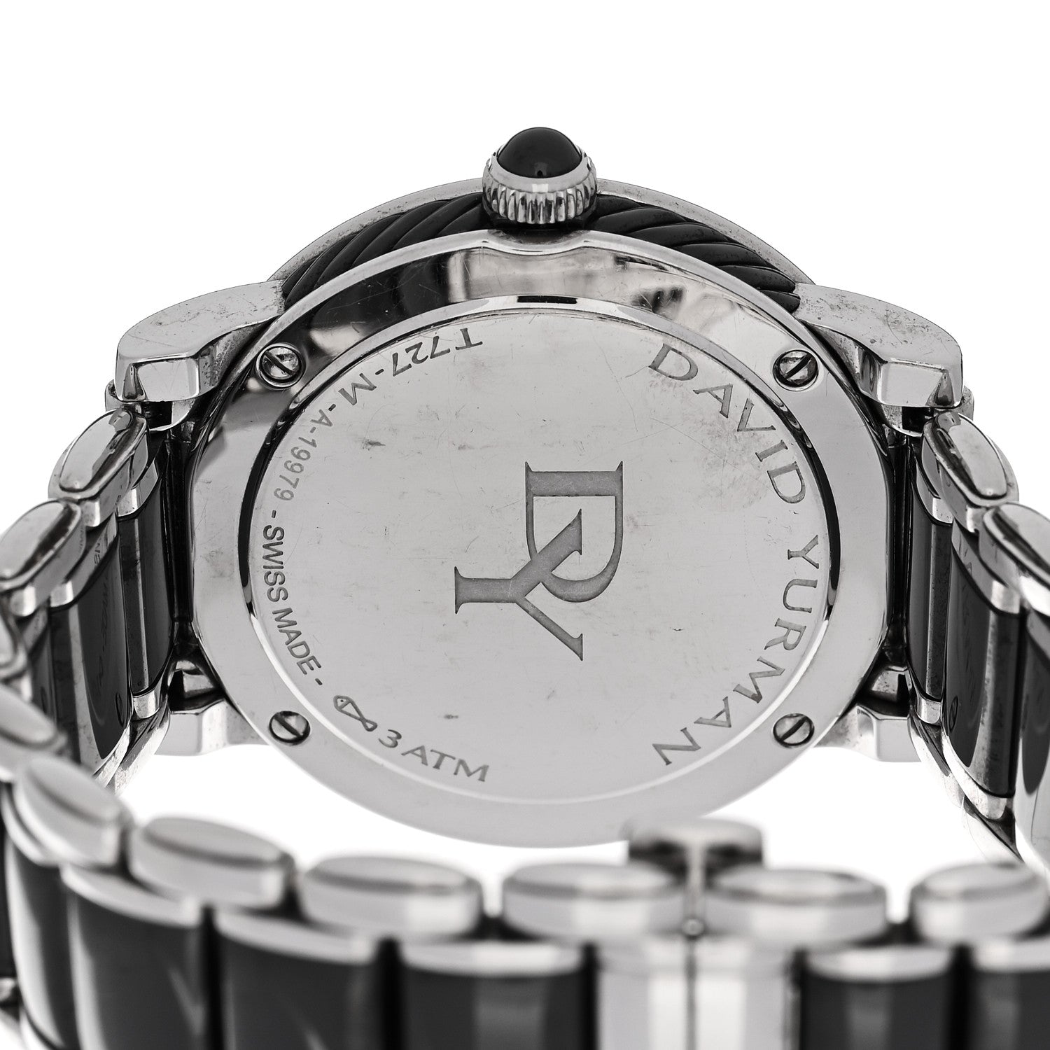 David Yurman Stainless Steel Ceramic Diamond Bezel 38mm Classic Quartz Watch Black 4 of 5