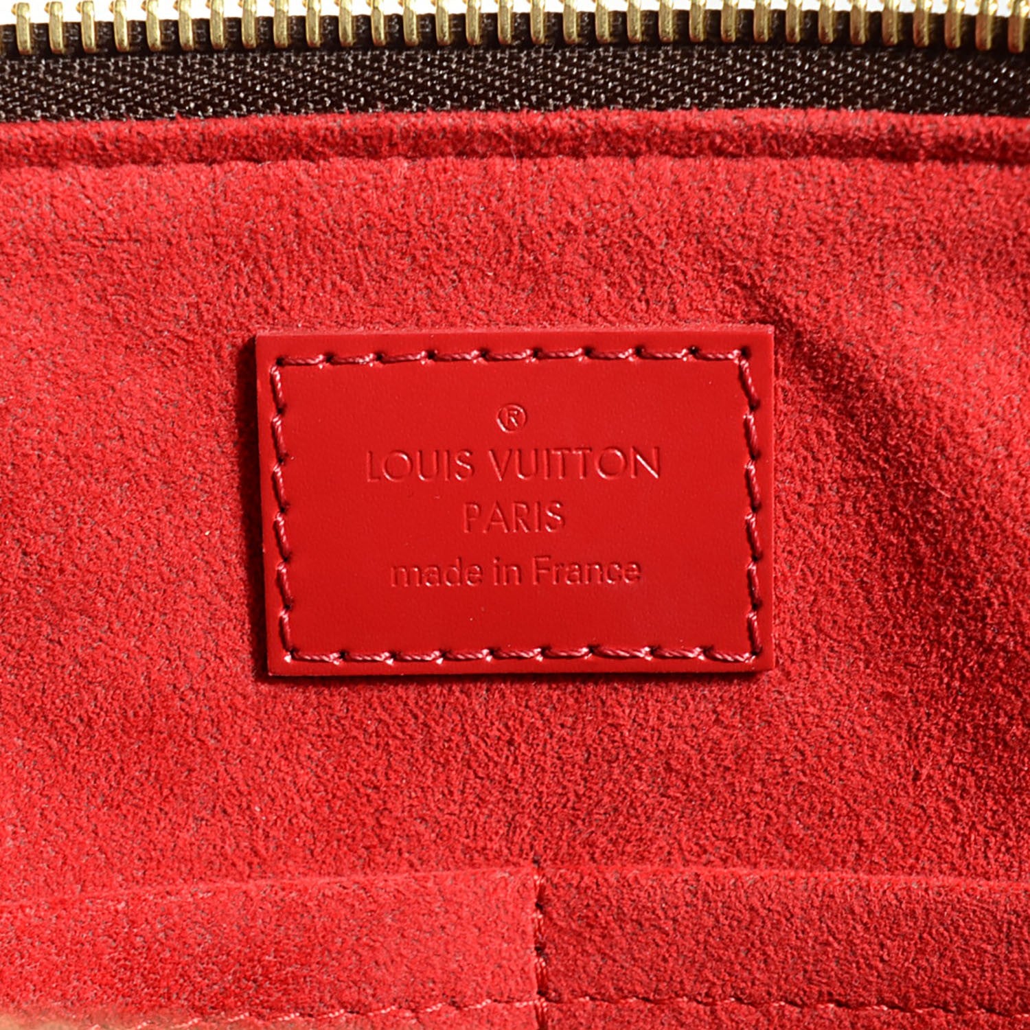 Louis Vuitton Damier Ebene Caissa Tote PM Cherry 6 of 7