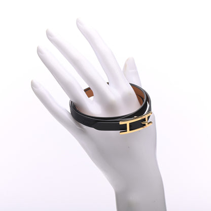 Hermes Swift Hapi 3 MM Triple Tour Bracelet T1 Black 2 of 7