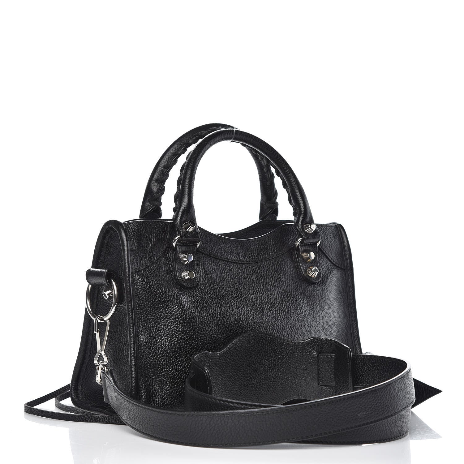 Balenciaga Grained Calfskin Classic Silver Hardware Mini City Black 3 of 6