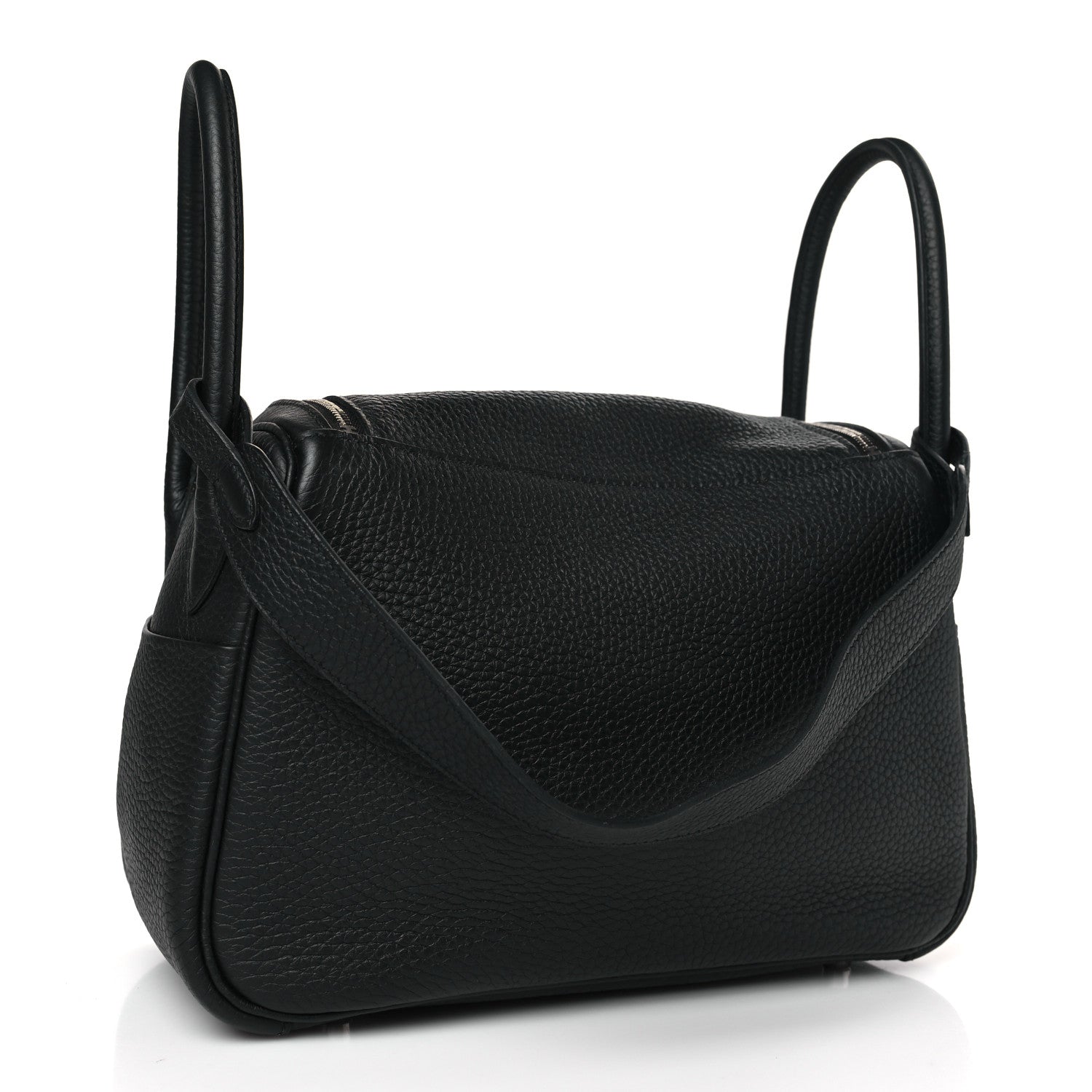 Hermes Taurillon Clemence Lindy 30 Black 3 of 10