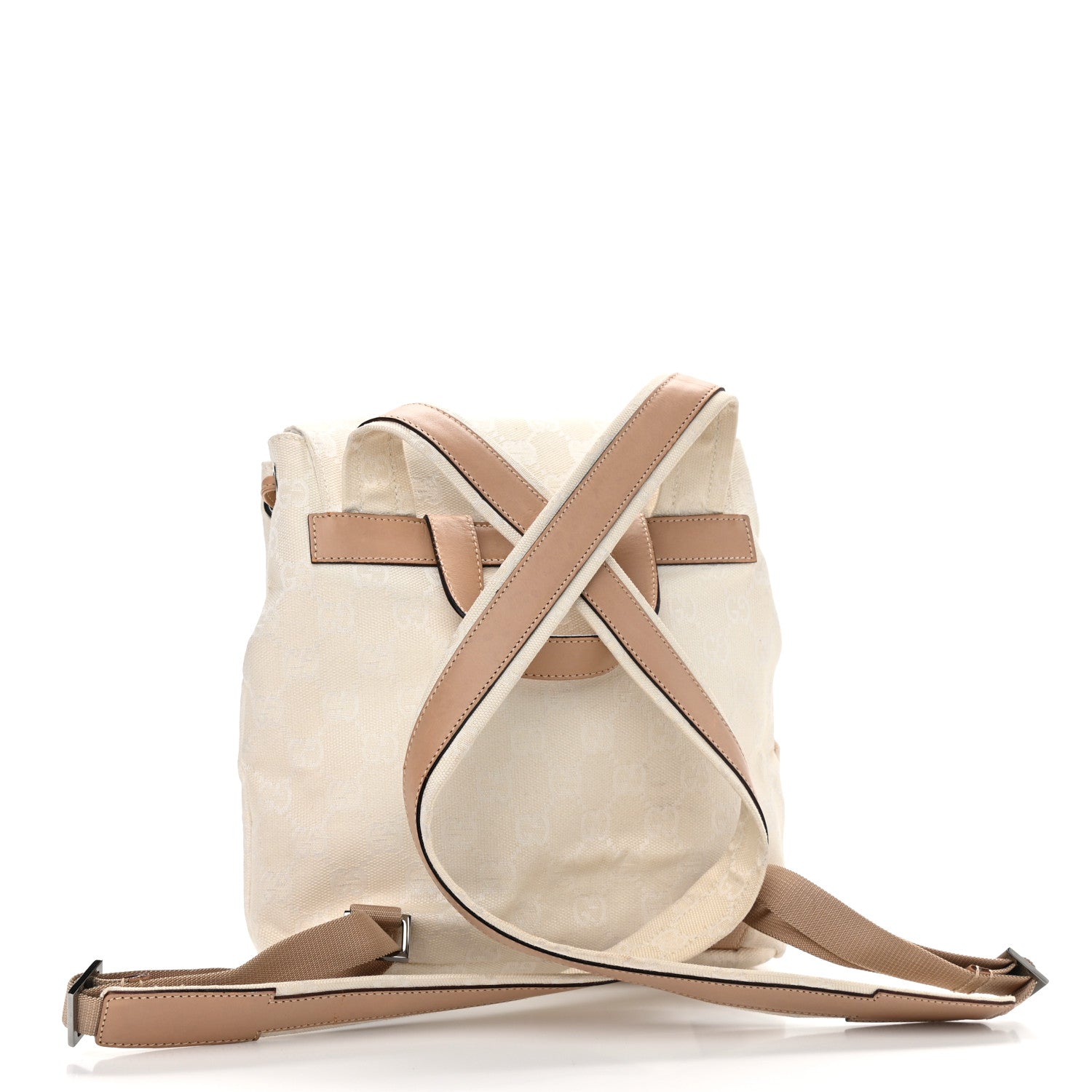 Gucci Nylon Monogram Backpack Off White 3 of 12