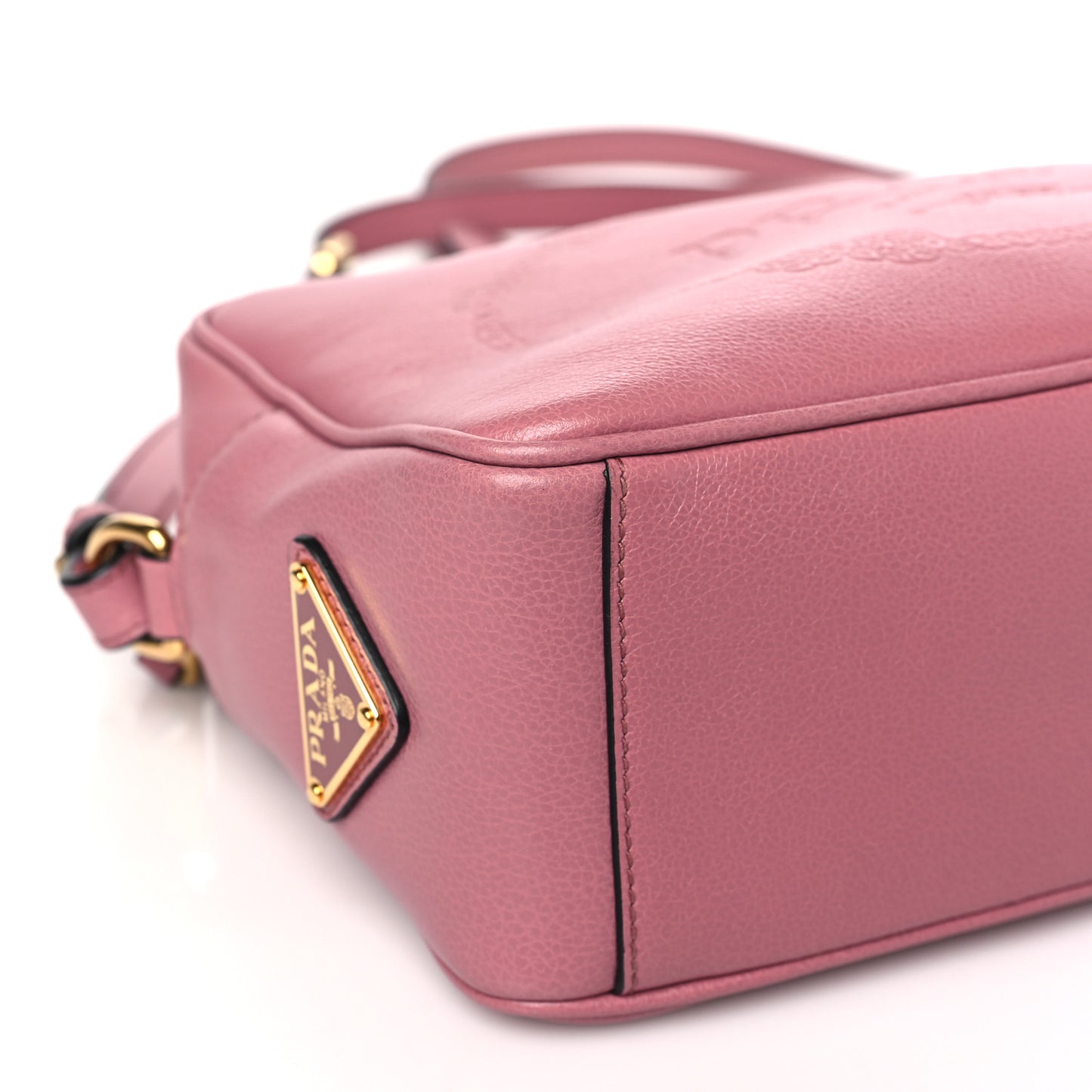 Glace Calfskin Embossed Logo Crossbody Loto