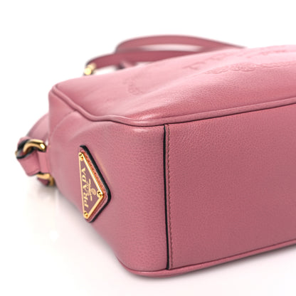 Prada Glace Calfskin Embossed Logo Crossbody Loto 9 of 11