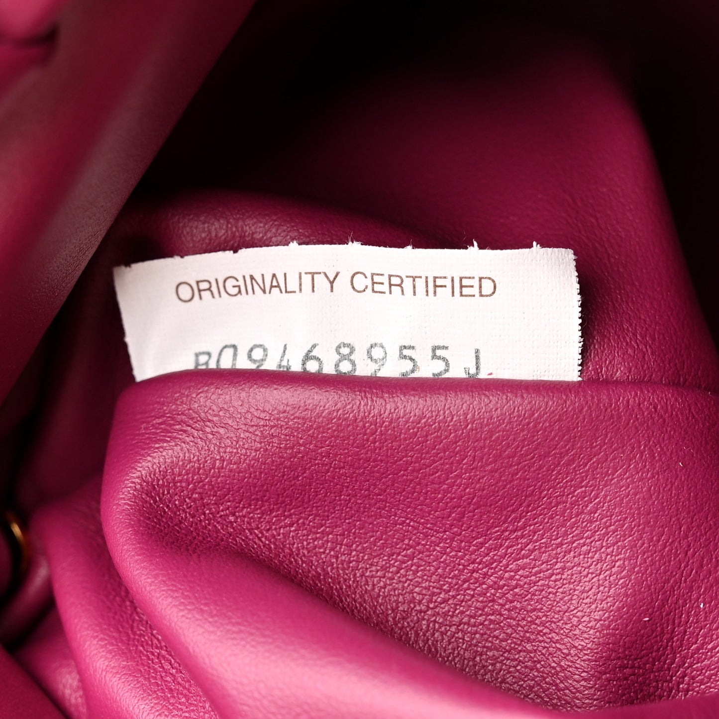Calfskin The Pouch Chain Cinnabar