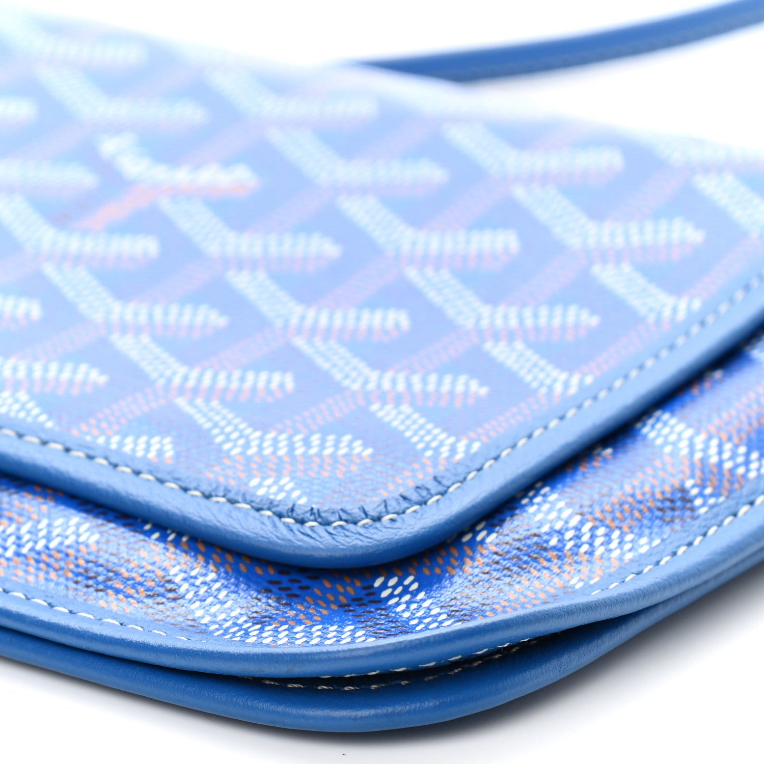 Goyard Goyardine Plumet Wallet Clutch Sky Blue 11 of 11