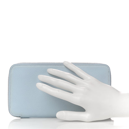 Hermes Epsom Silk'In Wallet Bleu Brume 5 of 9