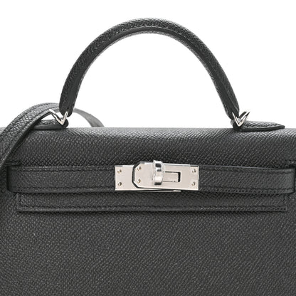 Hermes Epsom Mini Kelly Sellier 20 Black 8 of 11