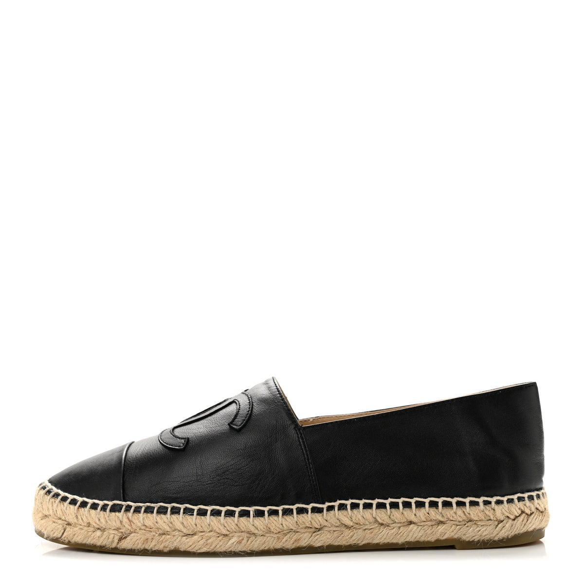 Lambskin CC Espadrilles 41 Black
