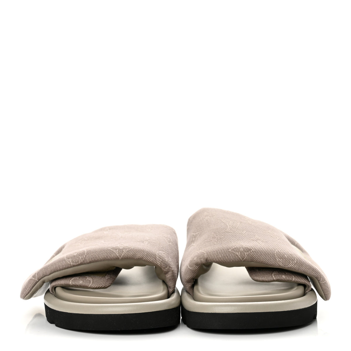Louis Vuitton Monogram Denim LV  Womens Pool Pillow Comfort Mules 40 Grey 3 of 10