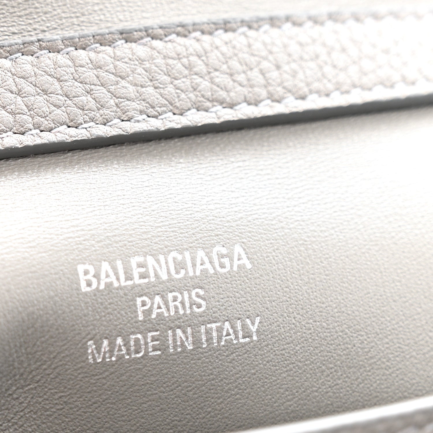 Balenciaga Grained Calfskin Small Rodeo Top Handle Handbag Grey 7 of 12