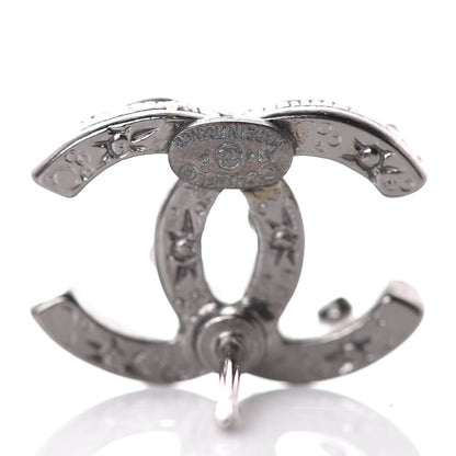 Chanel Ruthenium Crystal CC Earrings 4 of 5