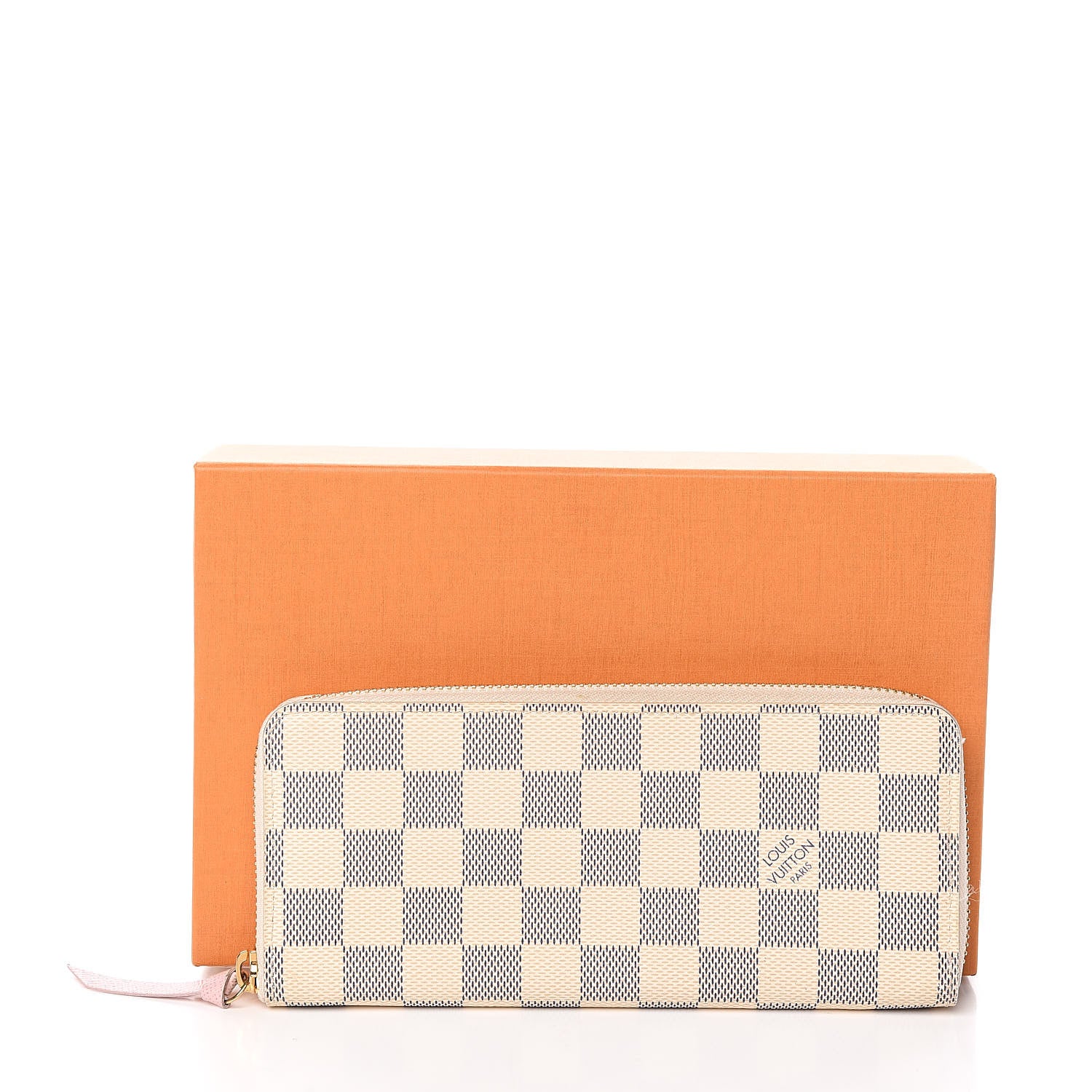 Louis Vuitton Damier Azur Clemence Wallet Rose Ballerine 8 of 8