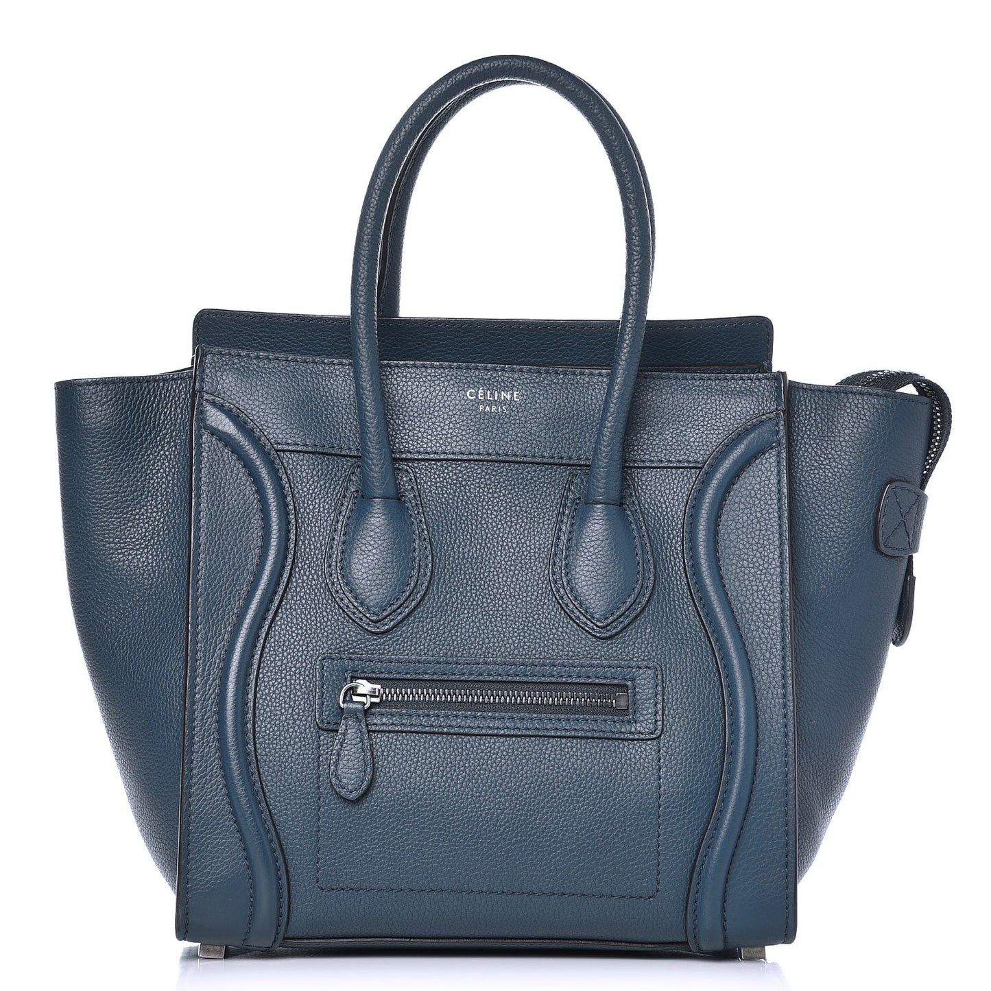Drummed Calfskin Micro Luggage Orage