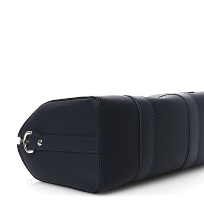 Louis Vuitton Grained Calfskin Aerogram City Keepall Ink Blue 4 of 10