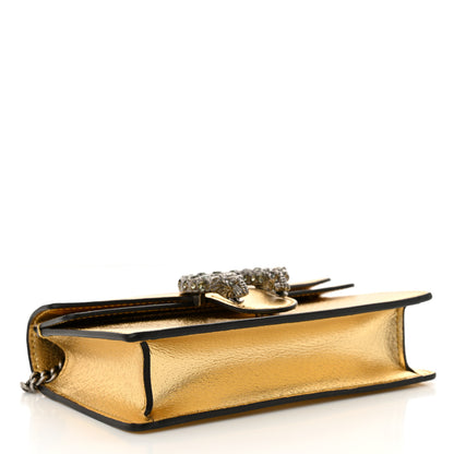 Gucci Metallic Calfskin Super Mini Dionysus Shoulder Bag Gold 4 of 9