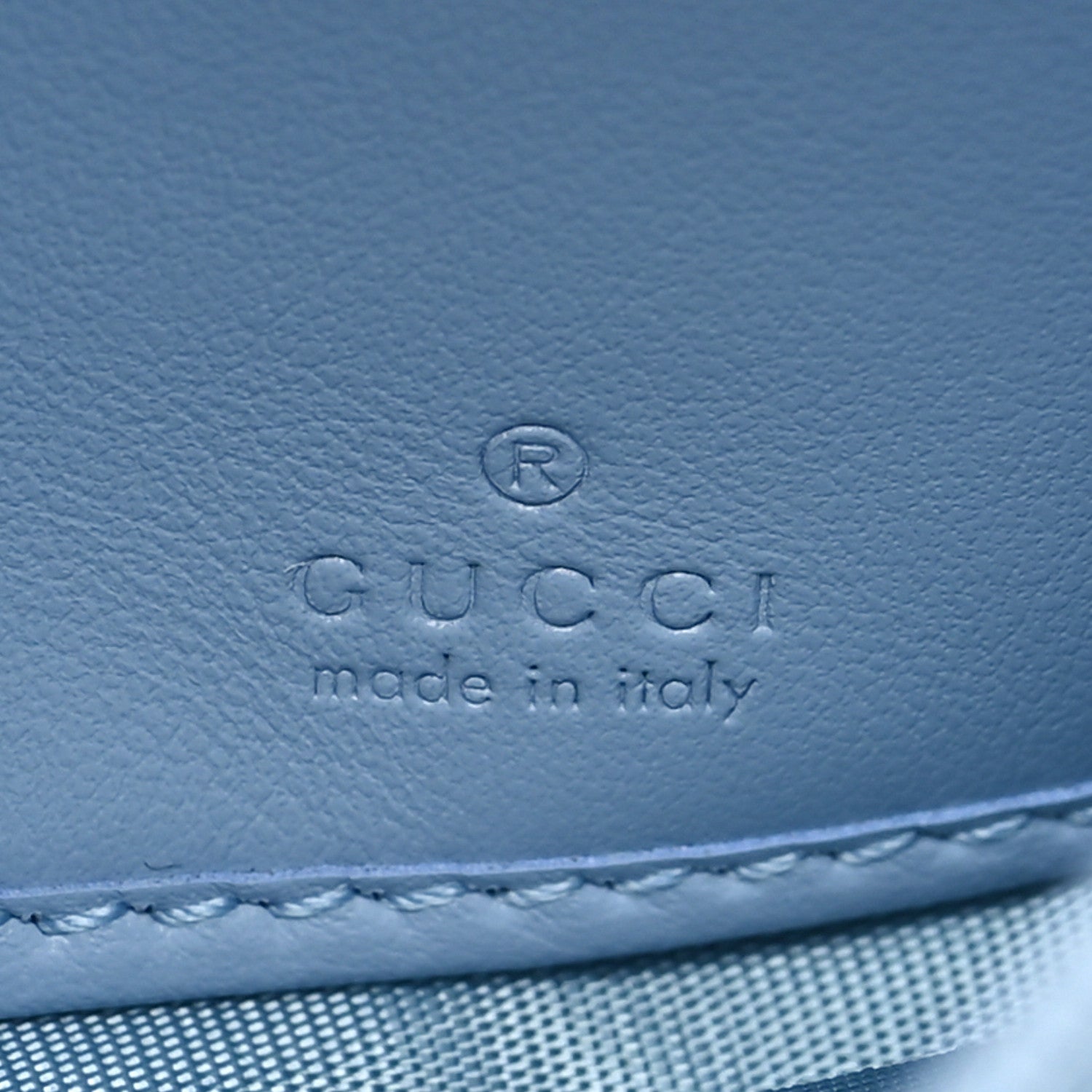Gucci Calfskin Matelasse GG Marmont Continental Wallet Porcelain Light Blue 6 of 9