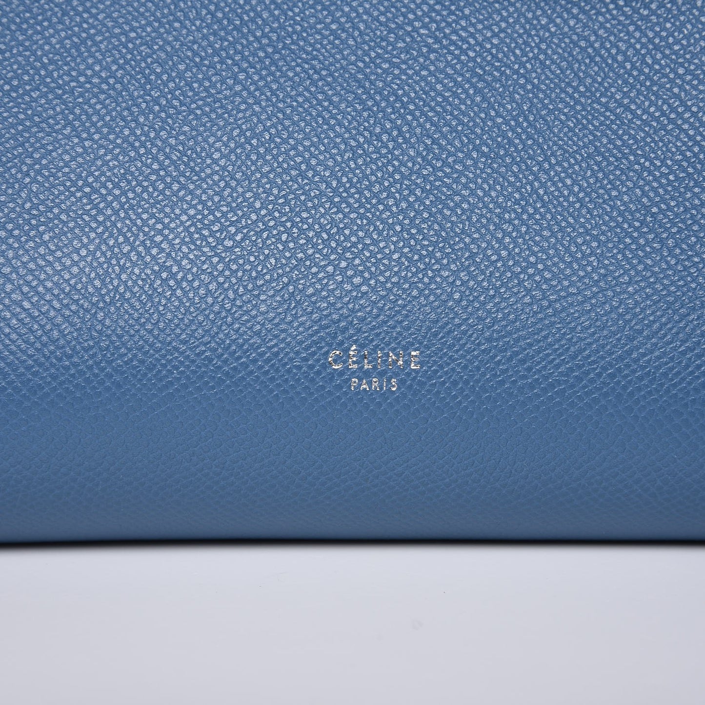 Grained Calfskin Micro Belt Bag Washed Blue