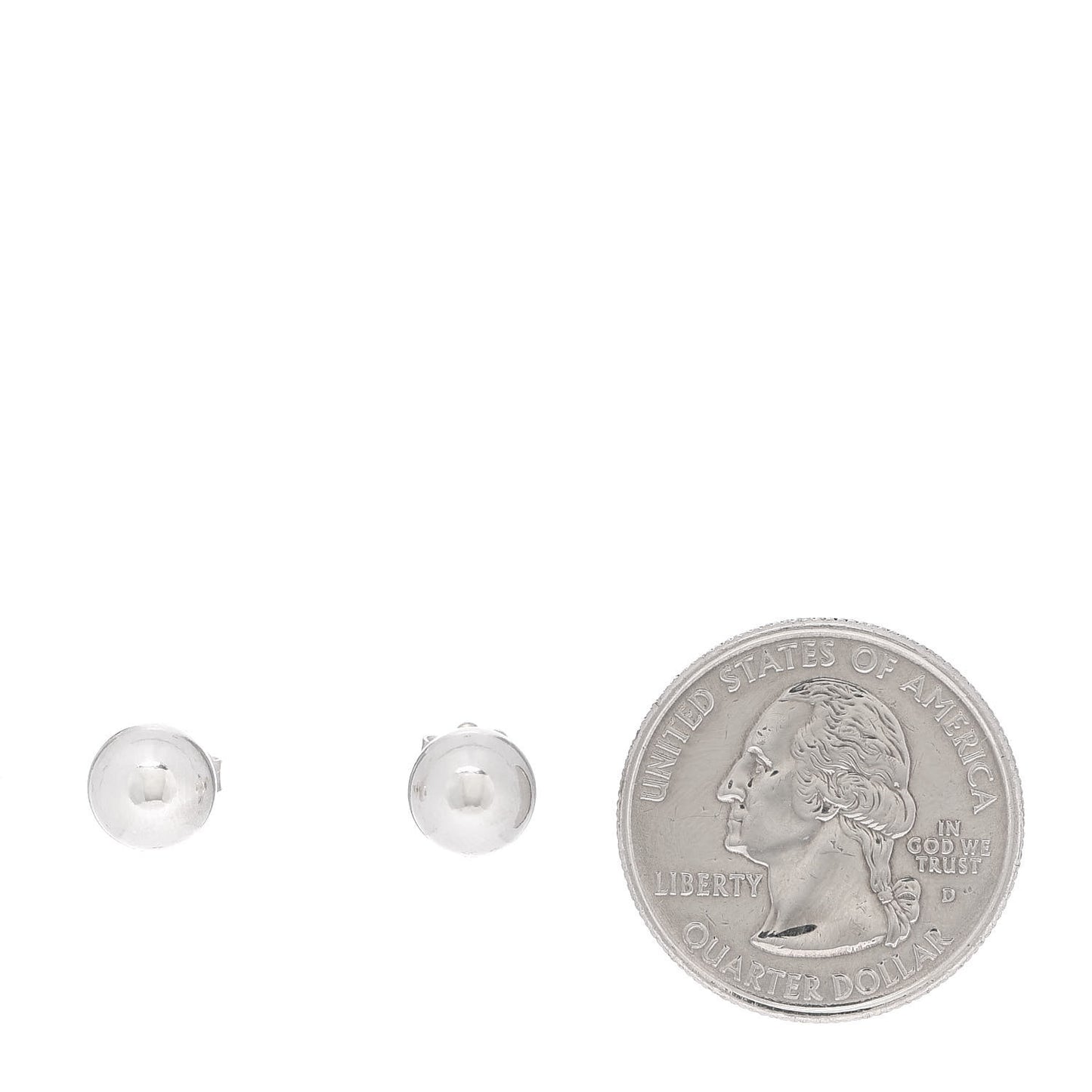 Sterling Silver 8mm HardWear Ball Earrings