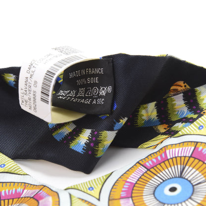 Hermes Silk The Savana Dance Twilly Black Vert Multicolor 2 of 4