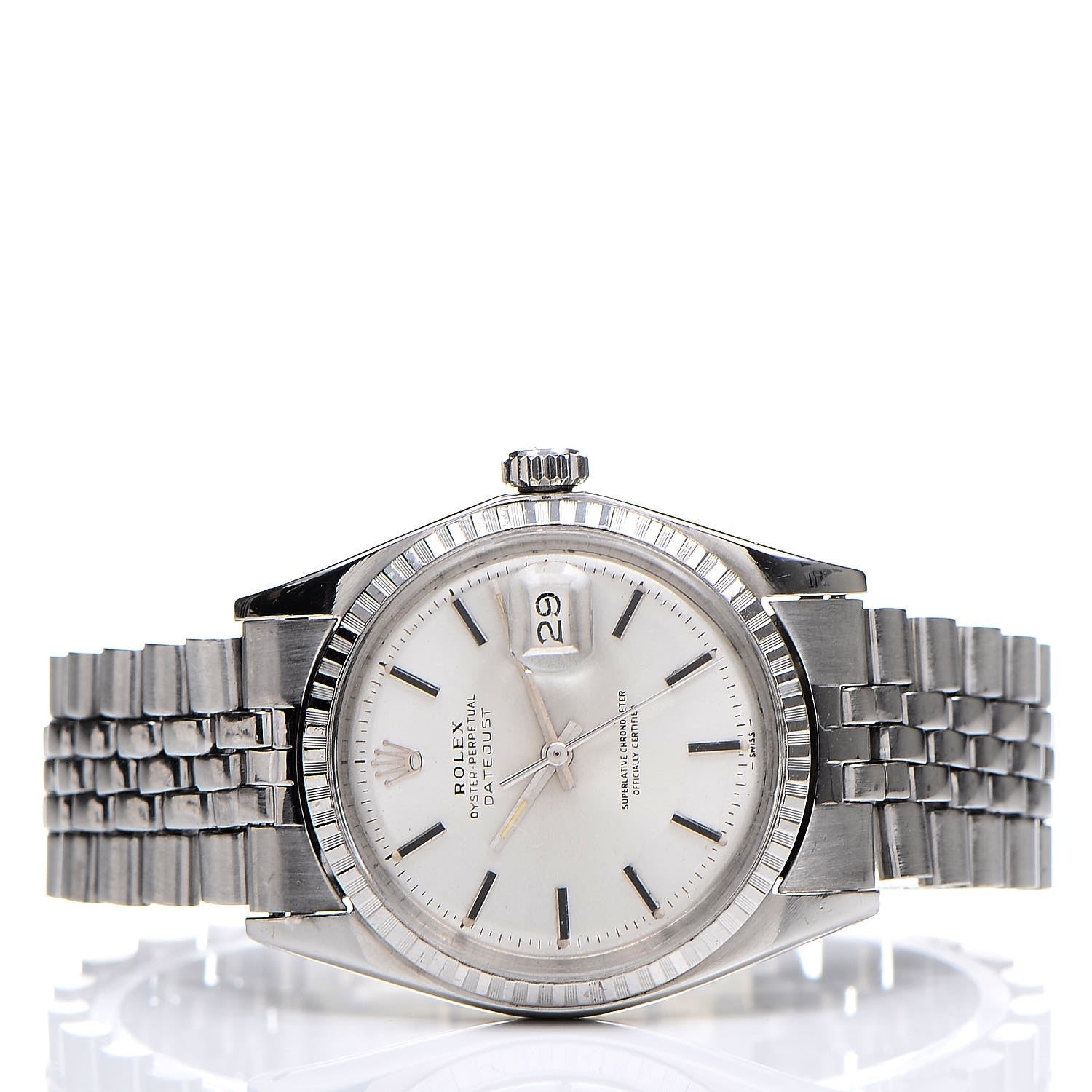 Rolex Stainless Steel 36mm Oyster Perpetual Datejust Watch Silver 16030 3 of 4