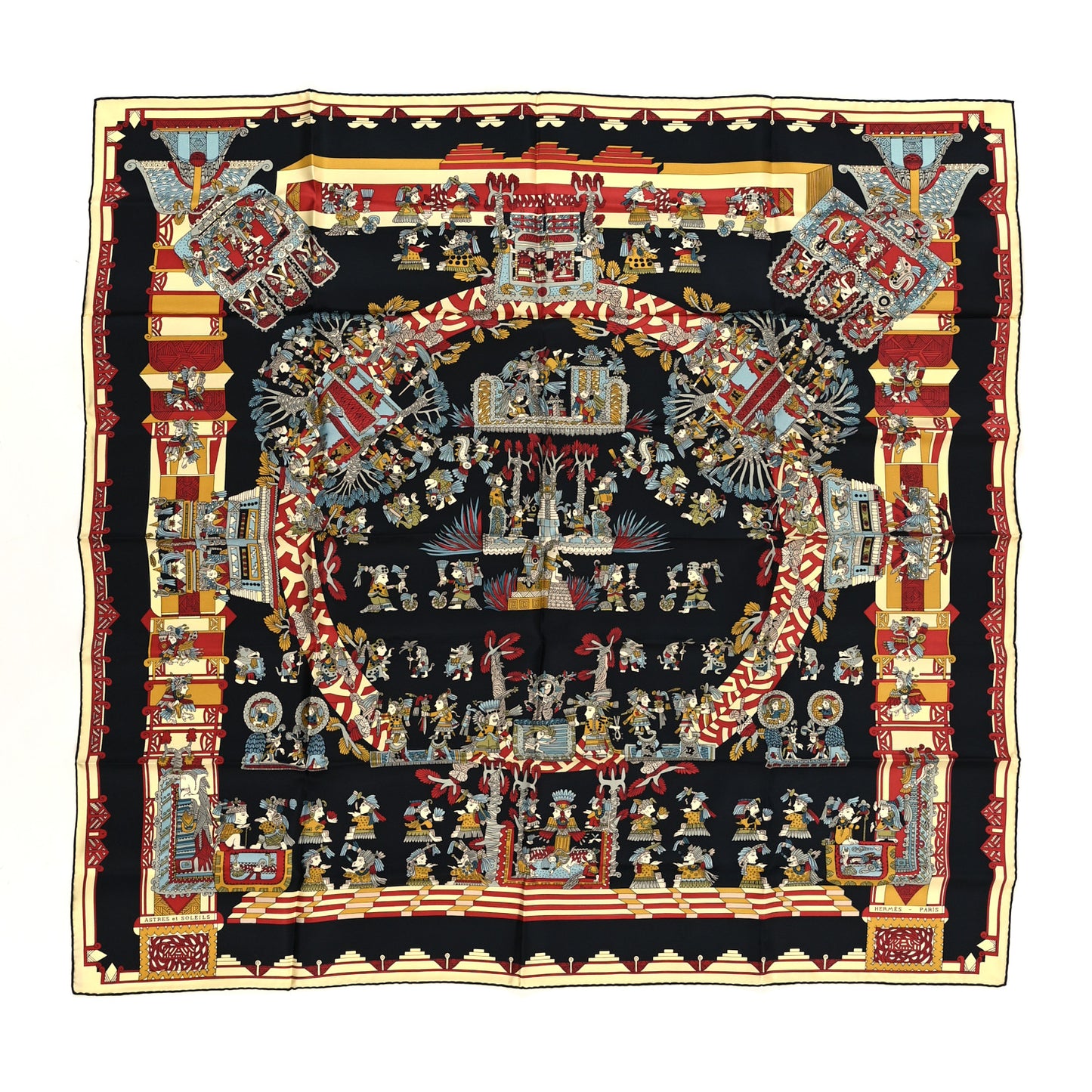 Silk Astres et Soleils Scarf 90