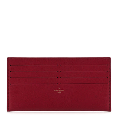 Louis Vuitton Calfskin Pochette Felicie Card Holder Insert Fuchsia 1 of 6