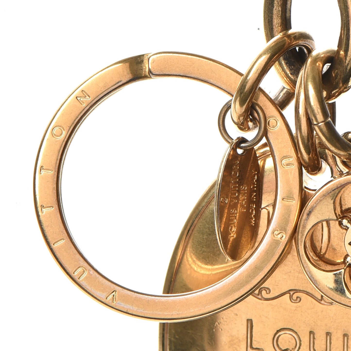 PTE Cles Maizeon Bag Charm Key Holder Gold