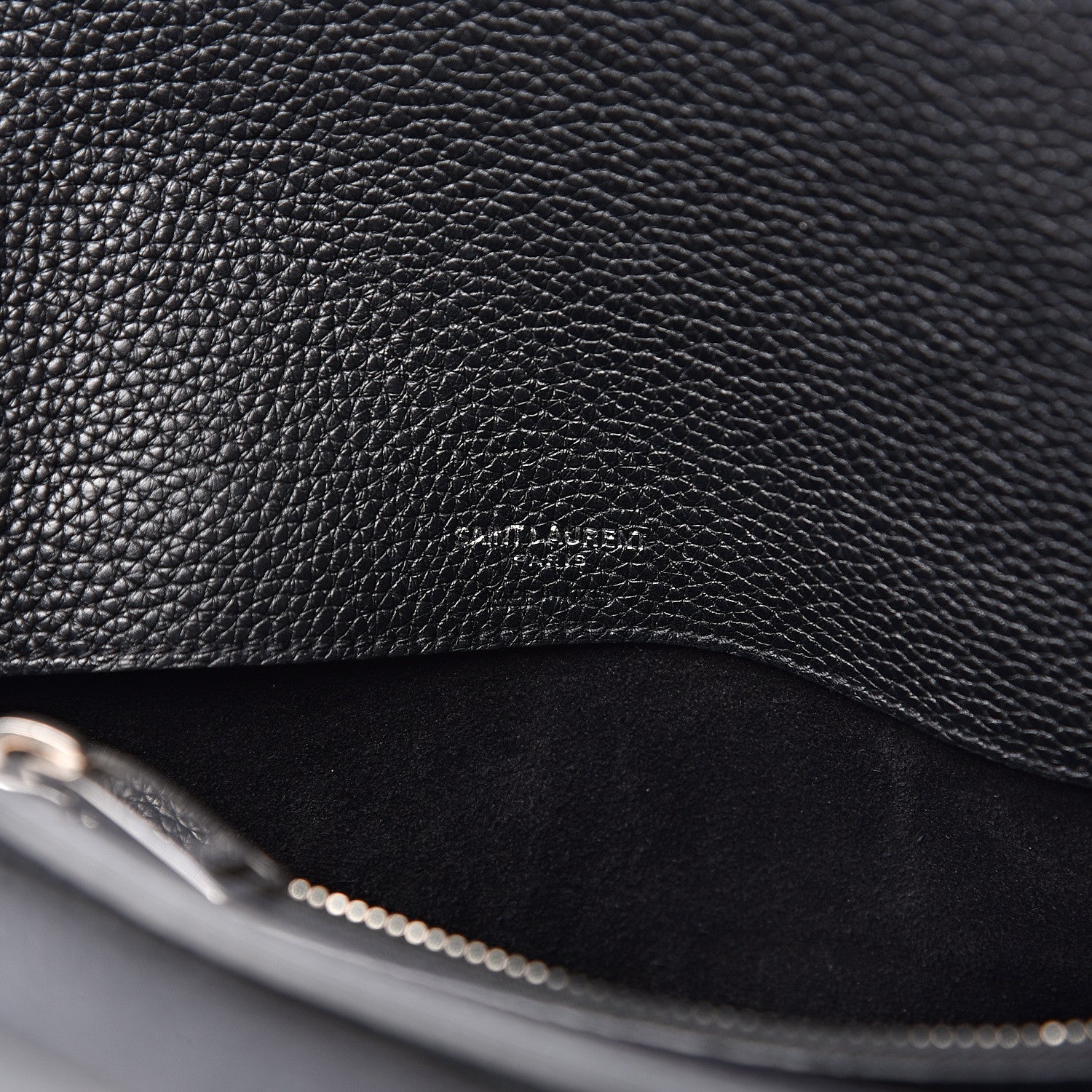 Saint Laurent Grained Calfskin Small Supple Sac De Jour Black 7 of 13
