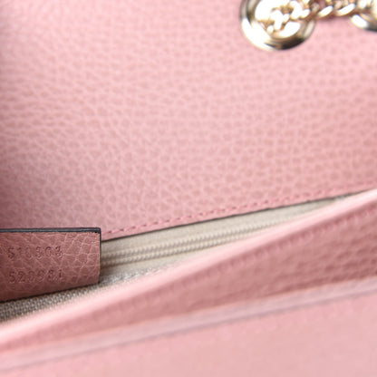 Gucci Dollar Calfskin Interlocking G Shoulder Bag Soft Pink 9 of 10