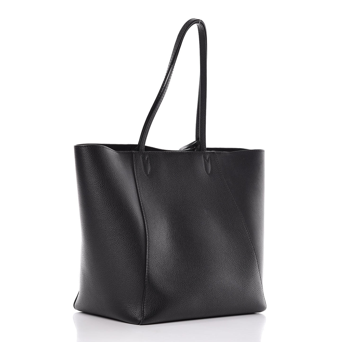 Calfskin Lockme Cabas Black