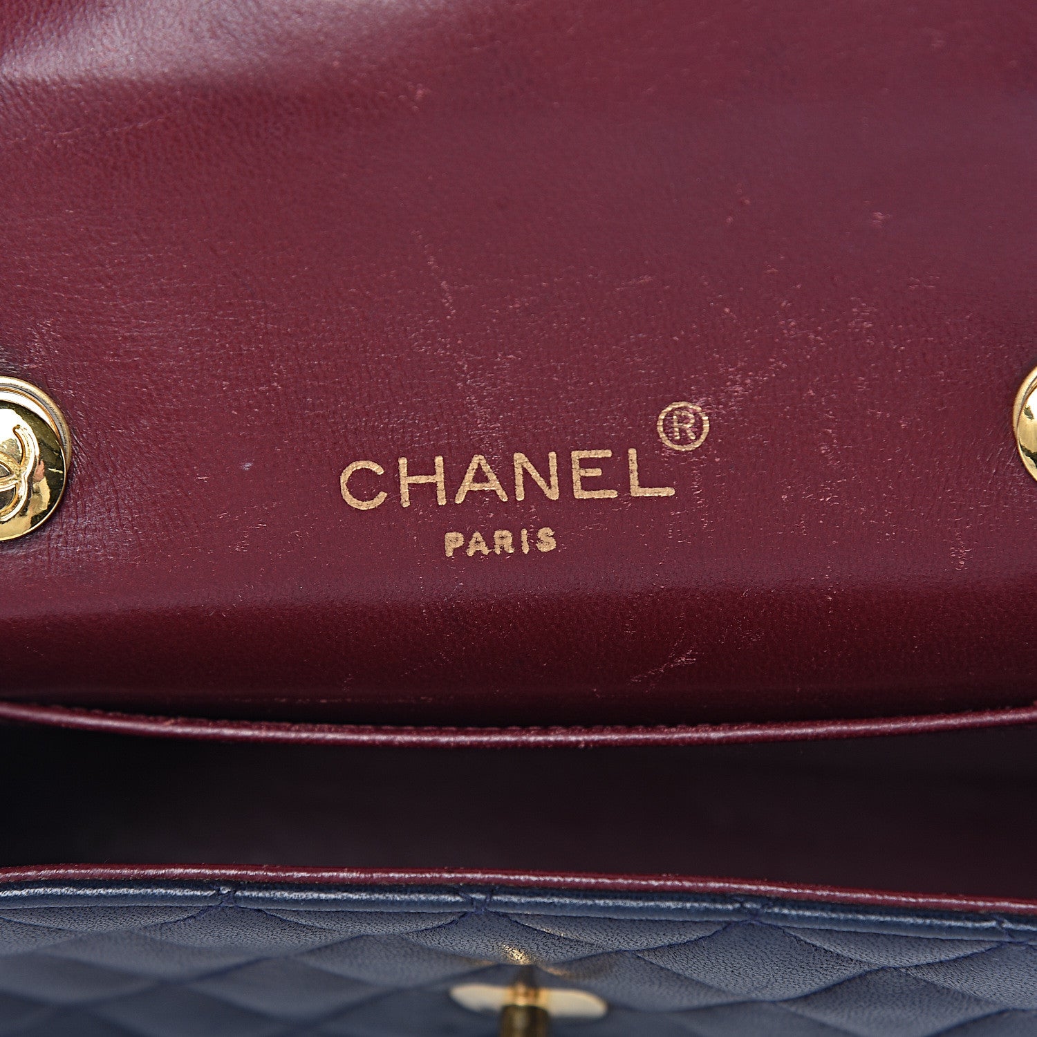 Chanel Lambskin Quilted Mini Flap Navy 6 of 12