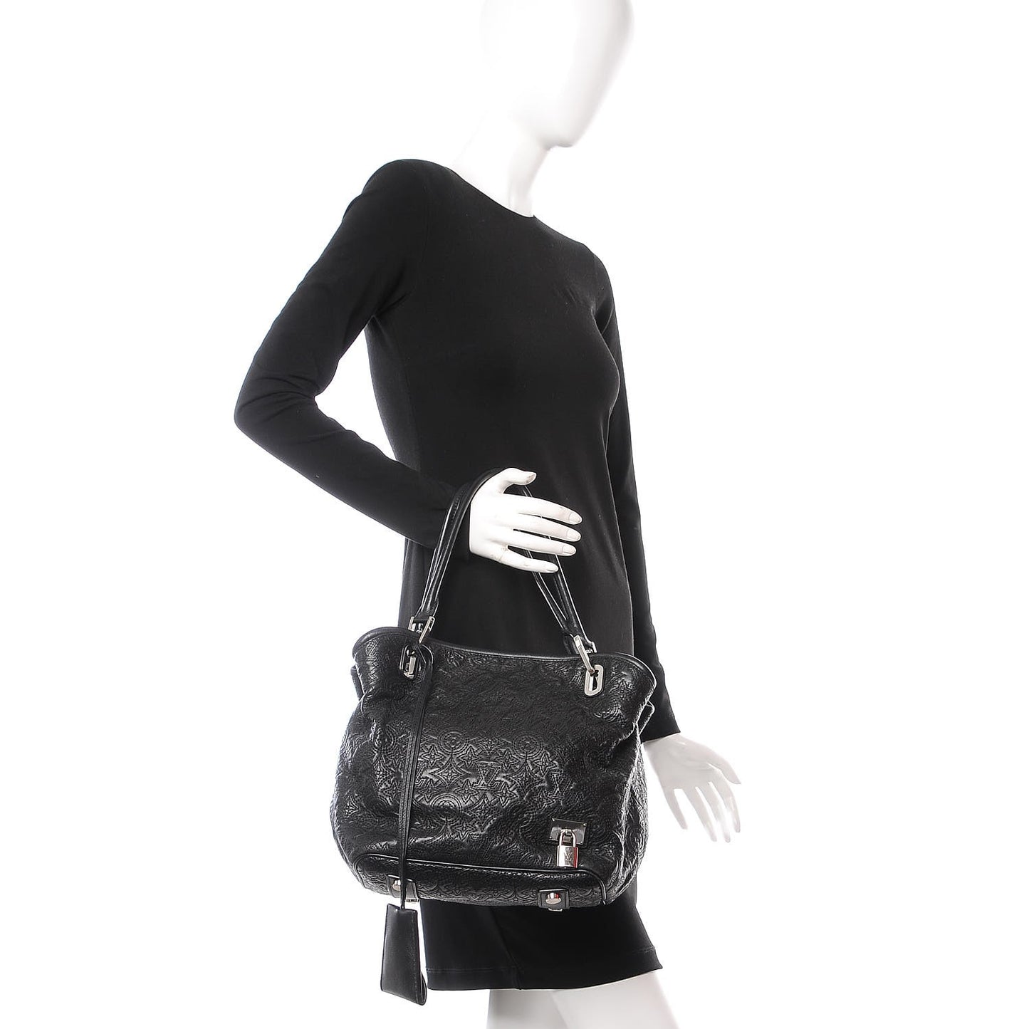 Monogram Lambskin Antheia Lilia PM Black
