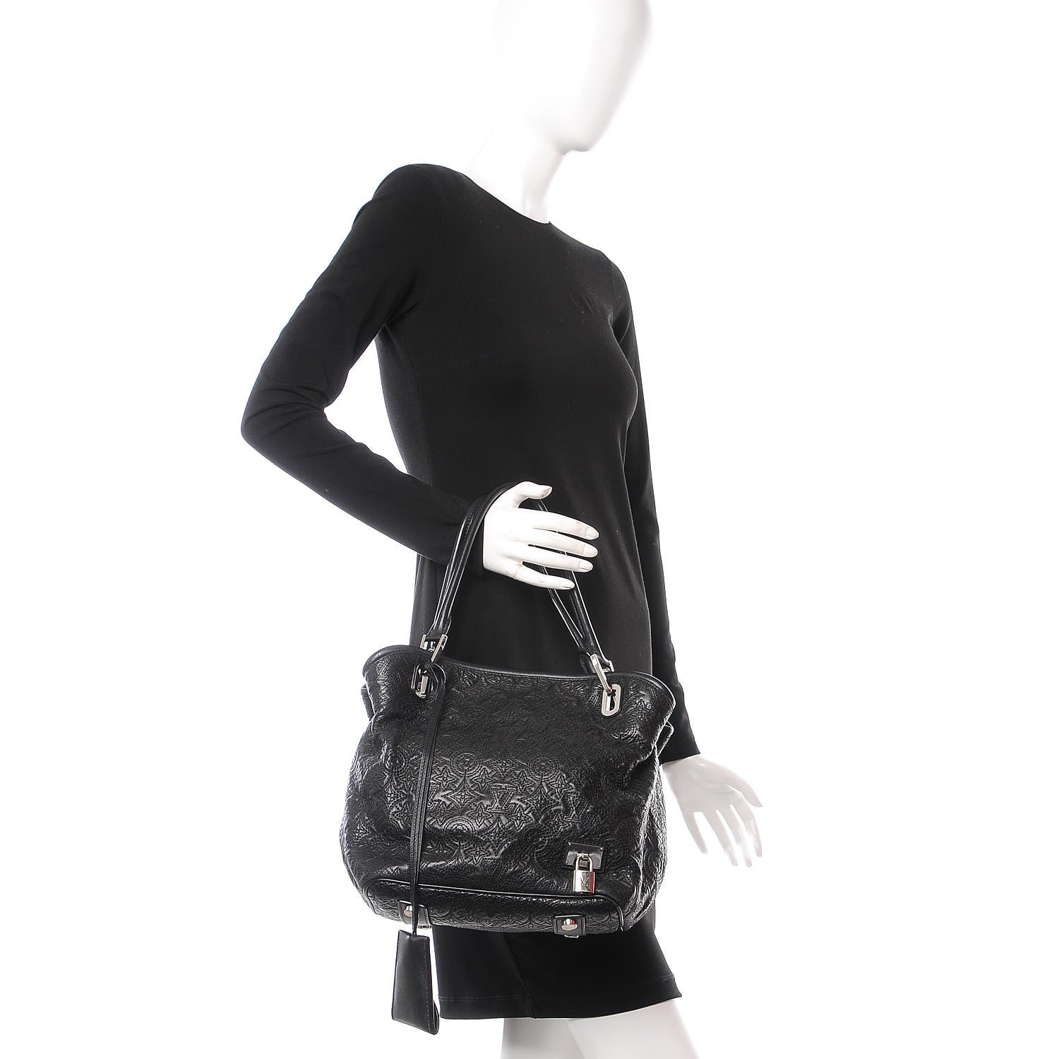 Louis Vuitton Monogram Lambskin Antheia Lilia PM Black 2 of 8