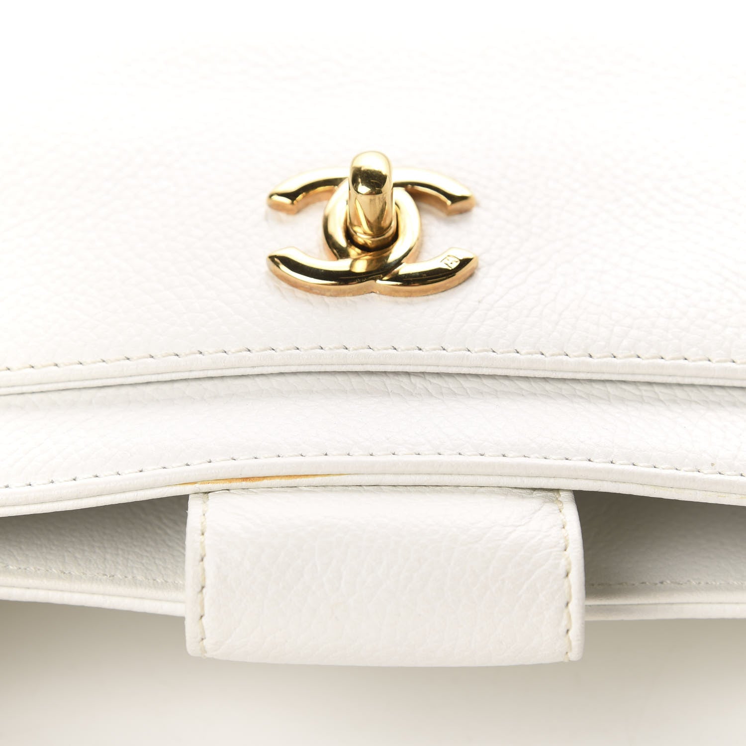Chanel Calfskin Cerf Executive Shopper Tote White 9 of 13