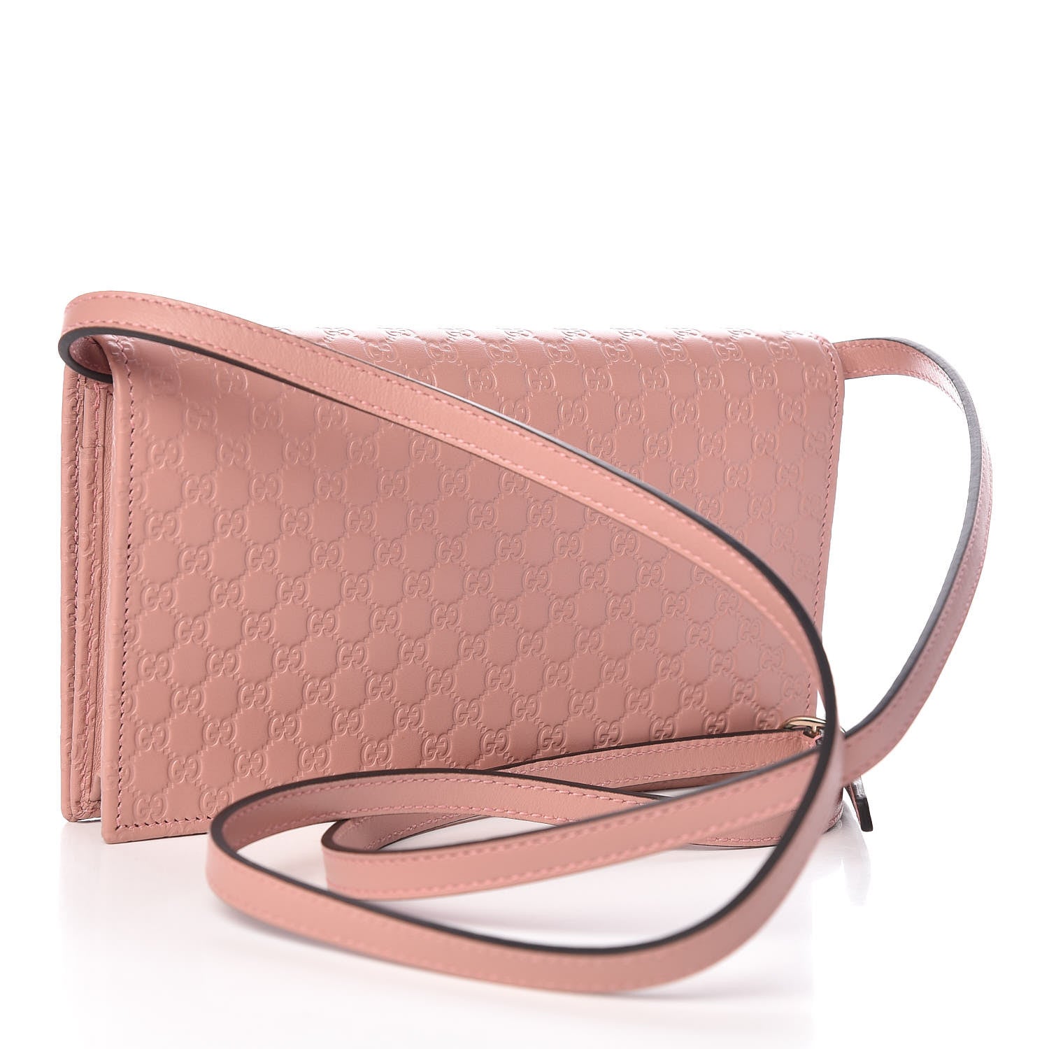Gucci Microguccissima Crossbody Wallet Soft Pink 3 of 9