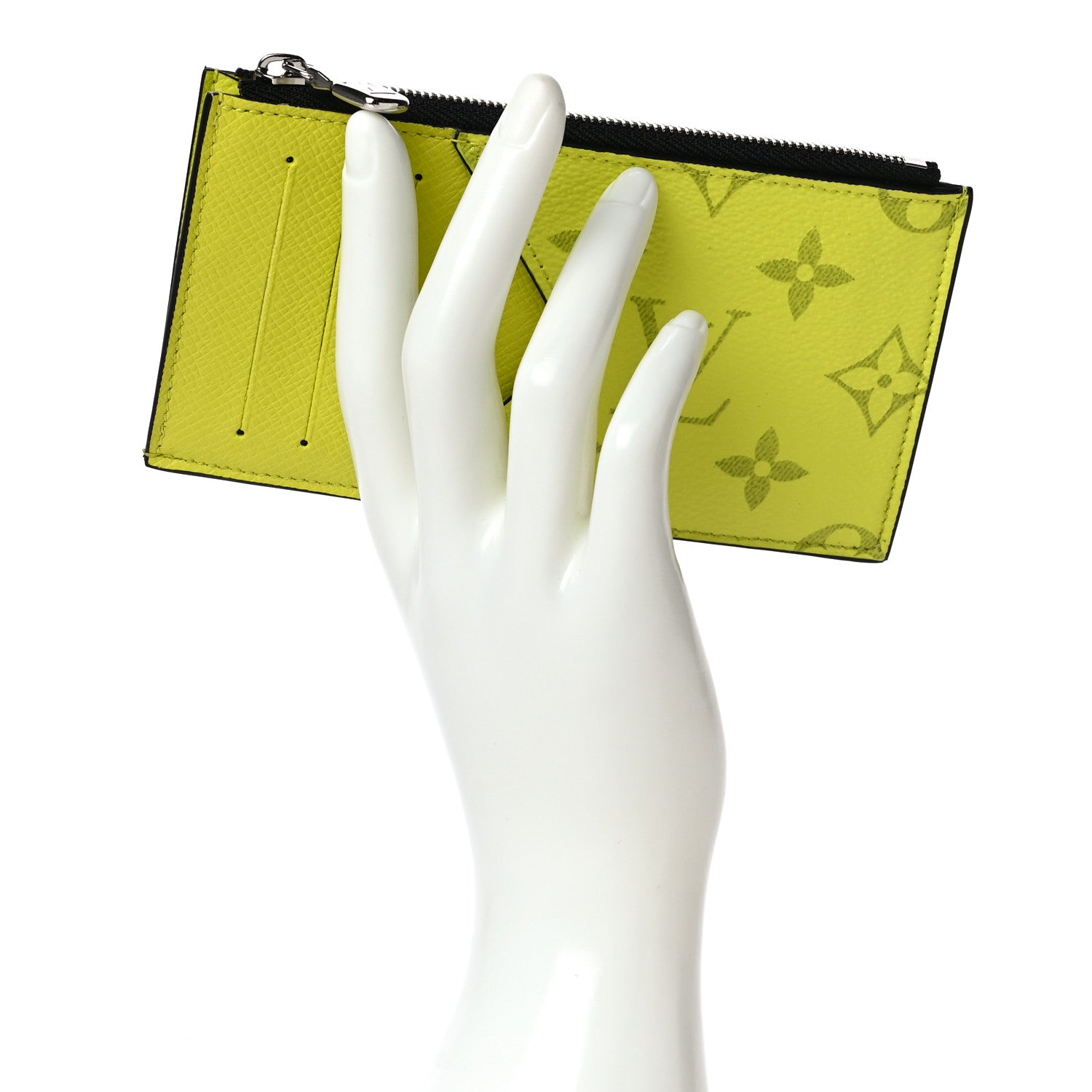 Louis Vuitton Monogram Taiga Coin Card Holder Yellow 2 of 10