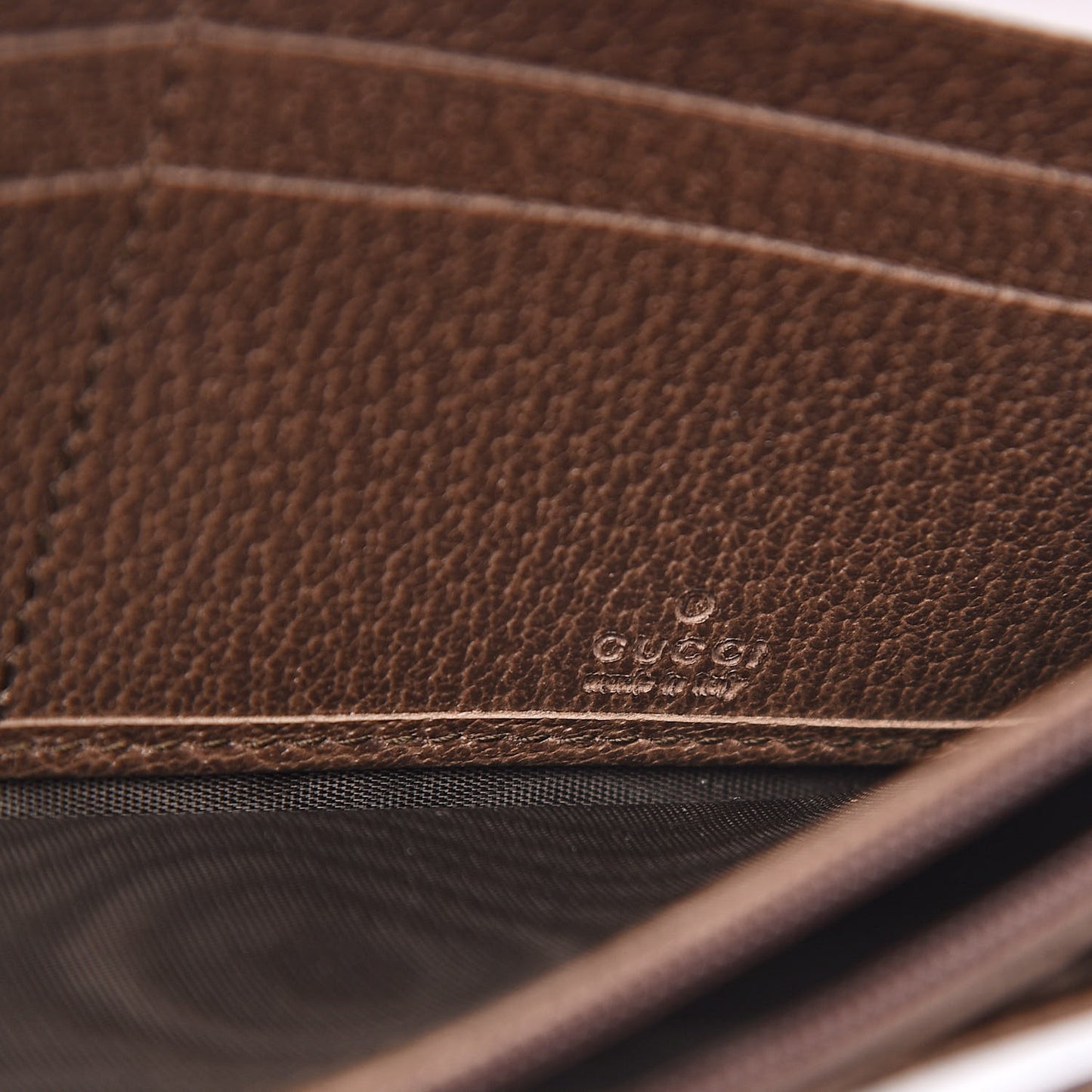 GG Supreme Monogram Web Ophidia Continental Wallet Brown