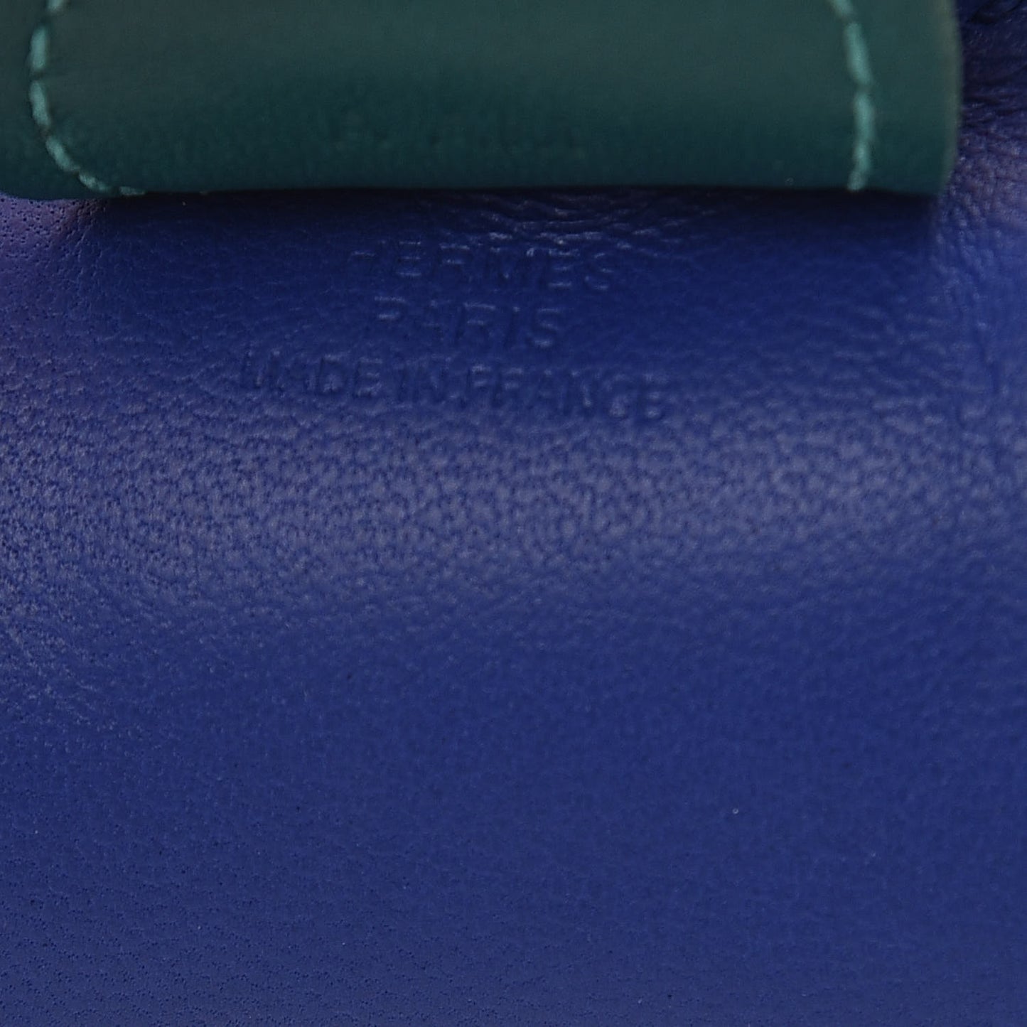 Milo Lambskin Grigri Rodeo Horse Bag Charm MM Bleu Electrique Malachite Lime