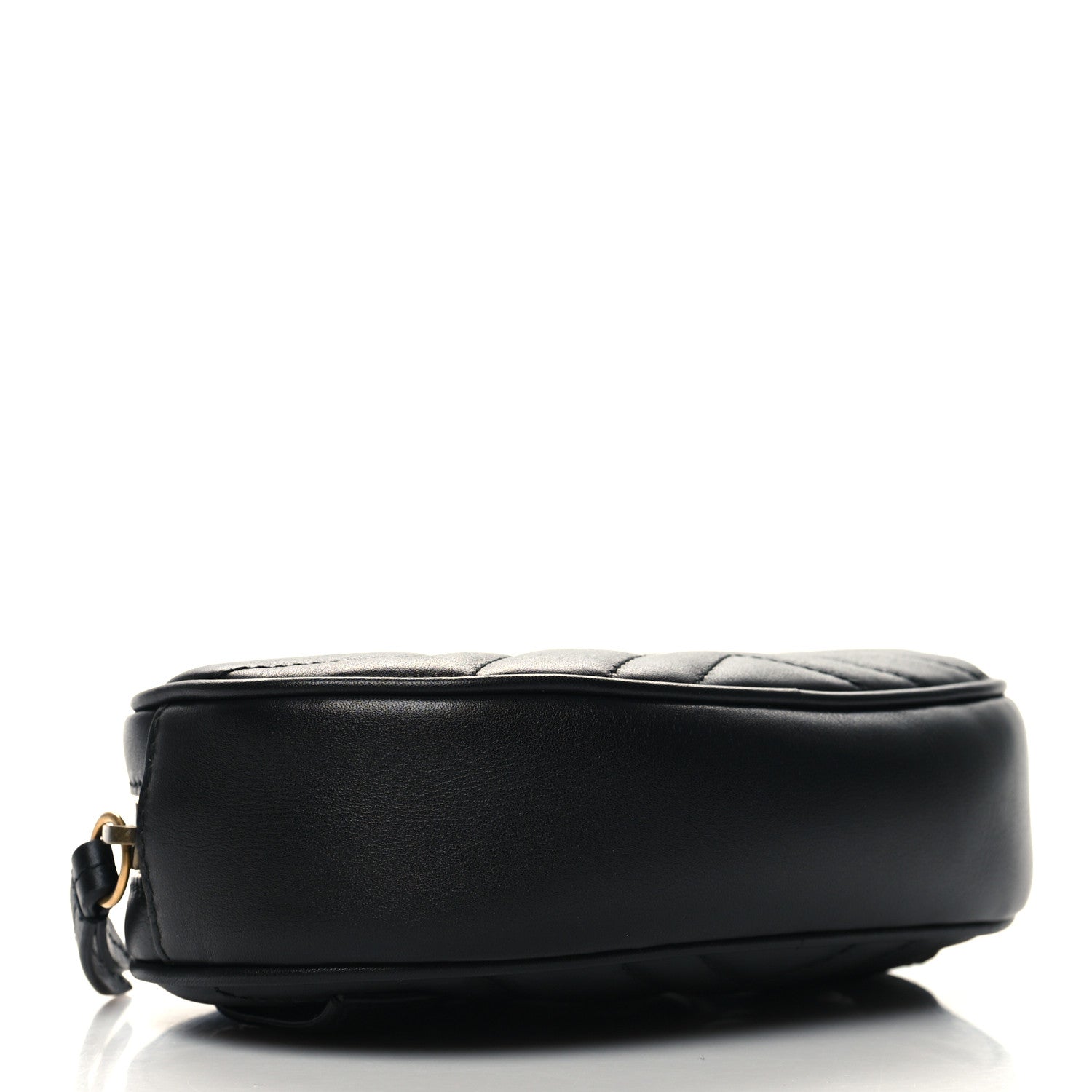 Gucci Calfskin Matelasse GG Marmont Belt Bag 85 34 Black 4 of 11
